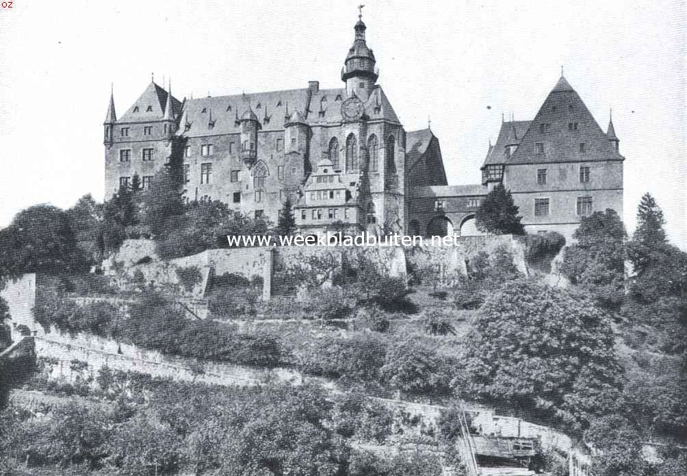 De parel van 't Hessenland. Het slot te Marburg, zuidzijde