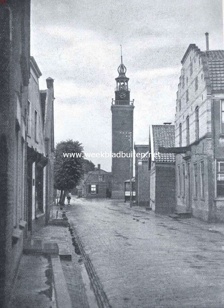 Kijkje te Nieuwkoop op den toren, eenig overblijfsel van het Hooge Huis