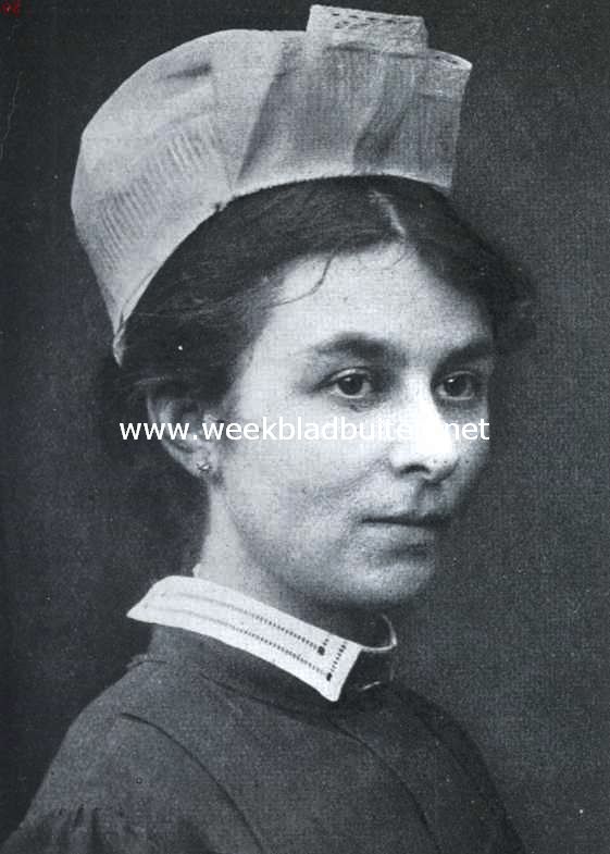 De kleeding der Amsterdamsche weezen. De muts en het halskraagje van de Waalsche weesjes