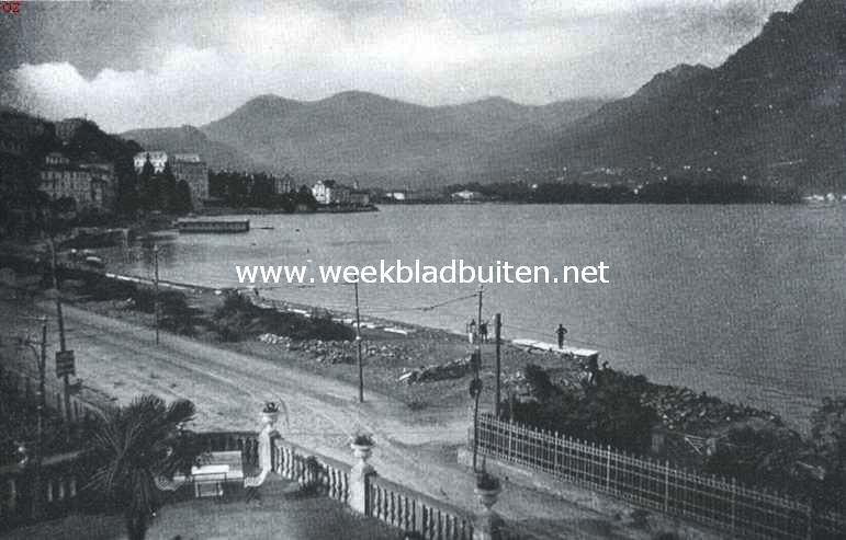 Gandria. Lugano, gezien van de Paradiso af