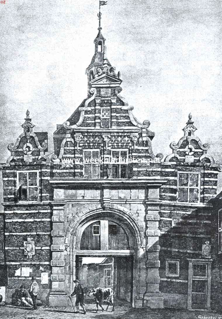 Dordrecht's stadspoorten. De Rietdijksche poort, binnenzijde