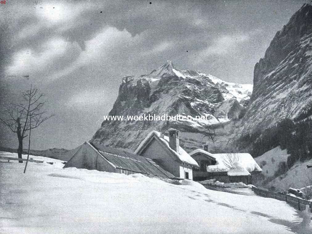 Winter bij den Wetterhorn
