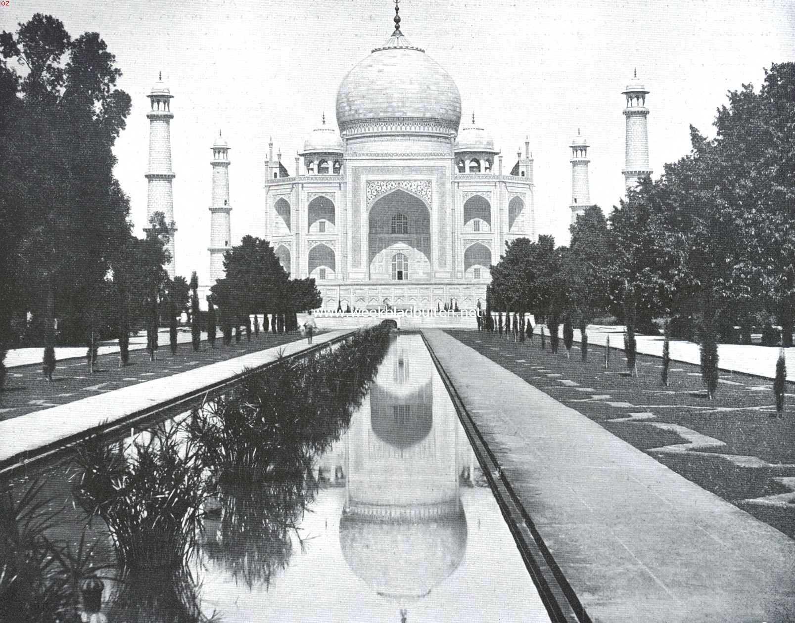 Indische steden. De Tadsj-Mahal te Agra