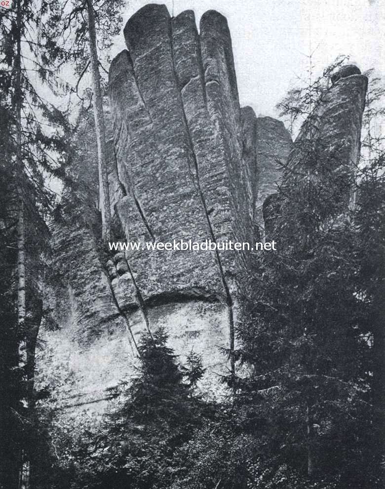 Rotsen en volksverbeelding. De Adersbacher rotsen. De Groote Hand