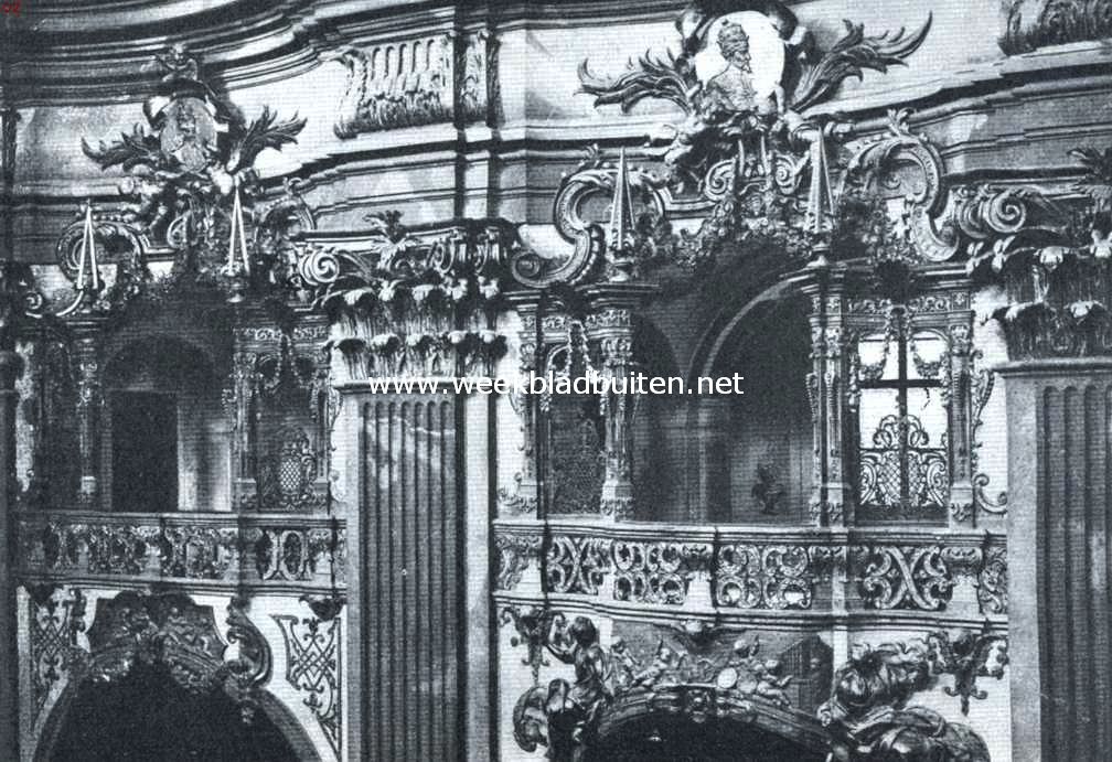 Het klooster Melk. Dtail in de kerk