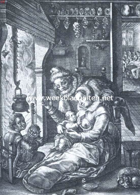 De bakermat. Naar een prent van Magdalena van de Passe