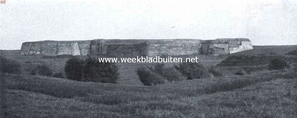 Het fort Rammekens, van de landzijde gezien