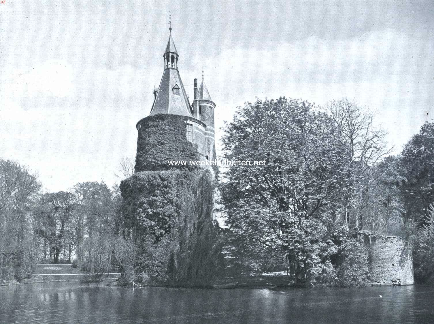 De rune van het kasteel Duurstede. Links de ronde toren, rechts overblijfselen van een kleinen hoektoren