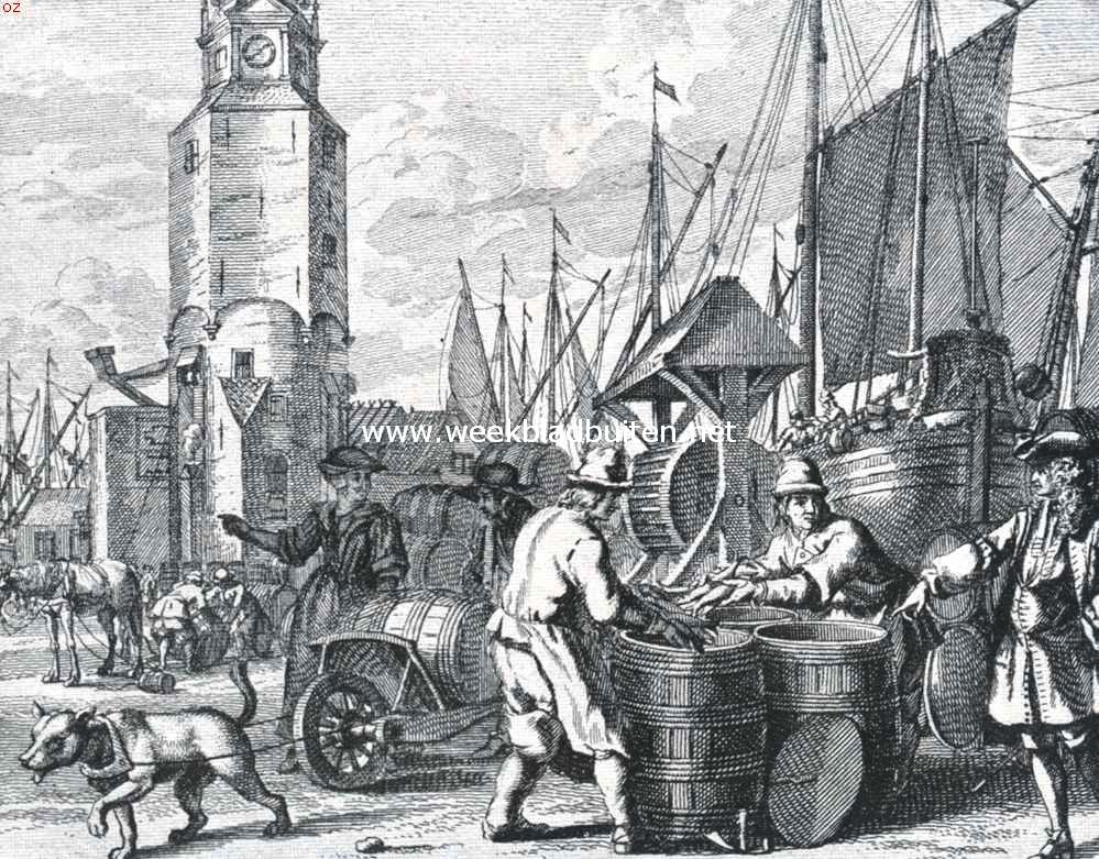 Het verpakken van de haringen in de tonnen te Amsterdam
