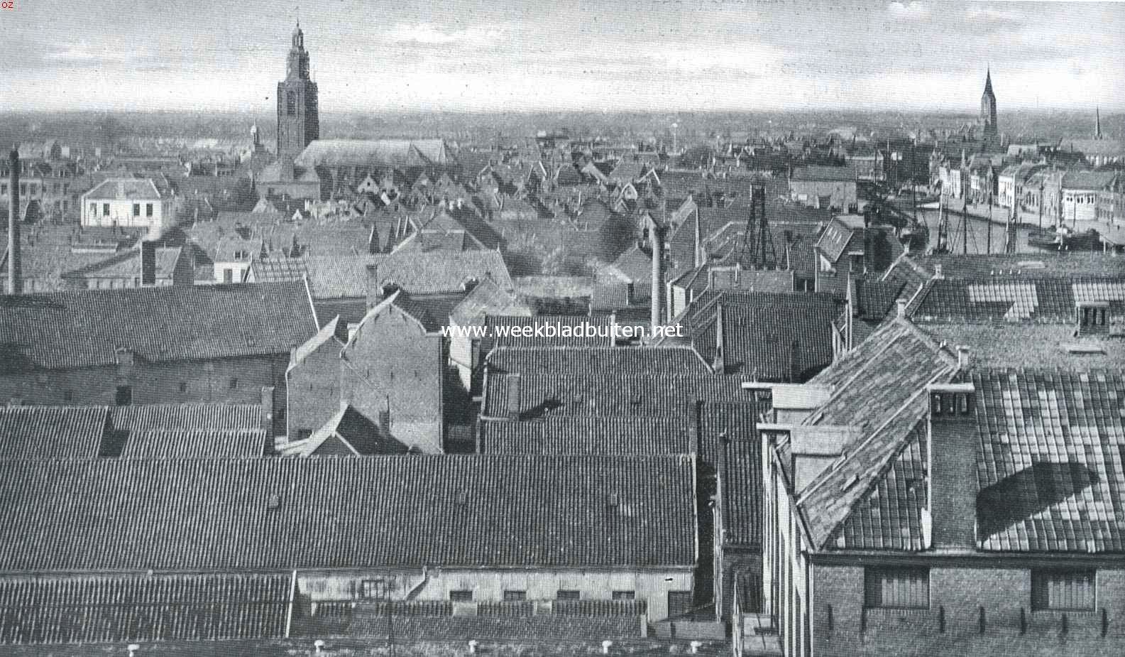 Panorama van Vlaardingen, genomen van het Handelsgebouw af