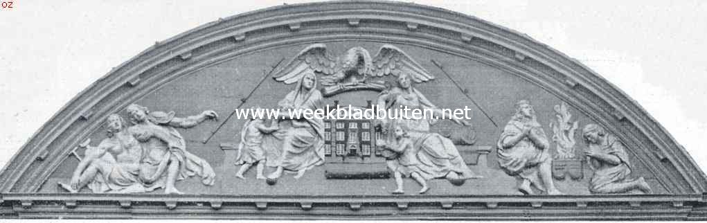 Gevelfronton van het Corvershof