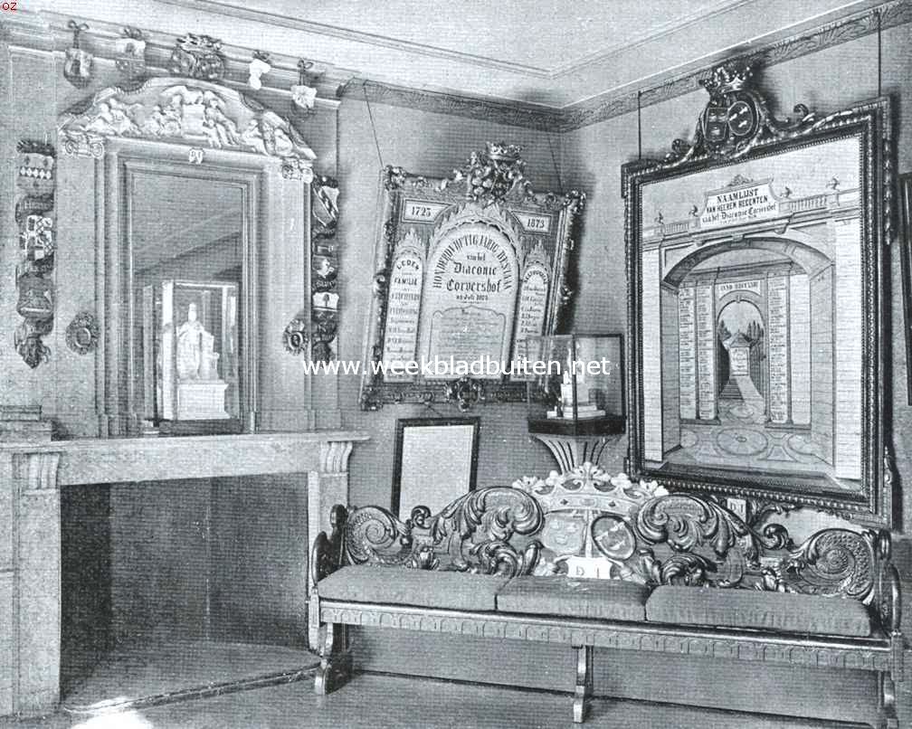 Het Corvershof. Hoek van de regentenkamer