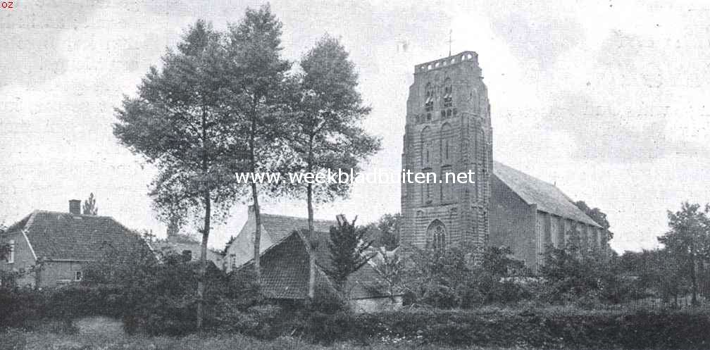 Gezicht op de kerktoren van St. Michielsgestel