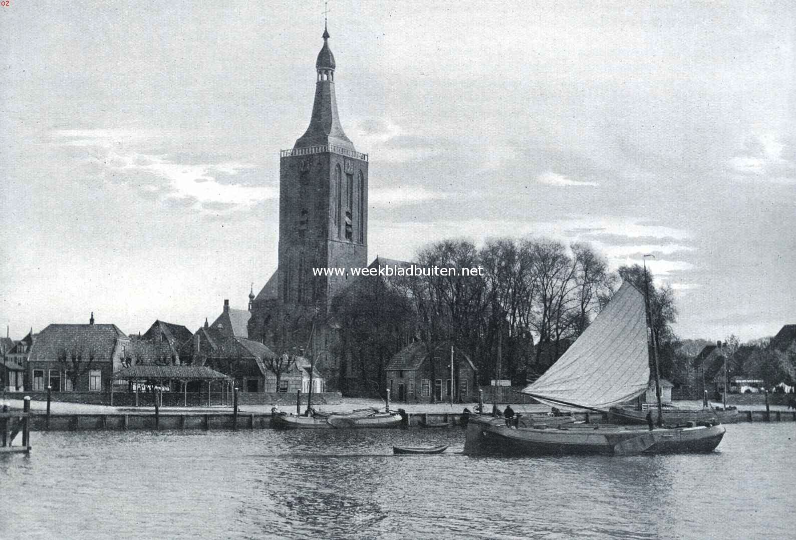 Hasselt, gezien van de overzijde van het Zwarte Water