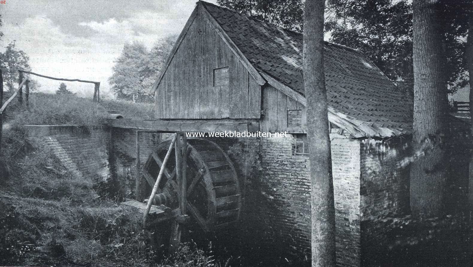 Een uithoek van Twente. Watermolen aan den weg naar Vasse