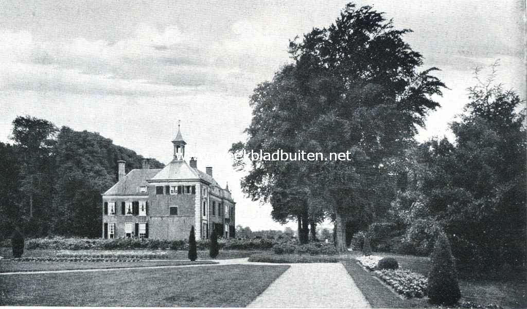 Het Huis te Windesheim. Gezicht uit het westen op het Huis te Windesheim