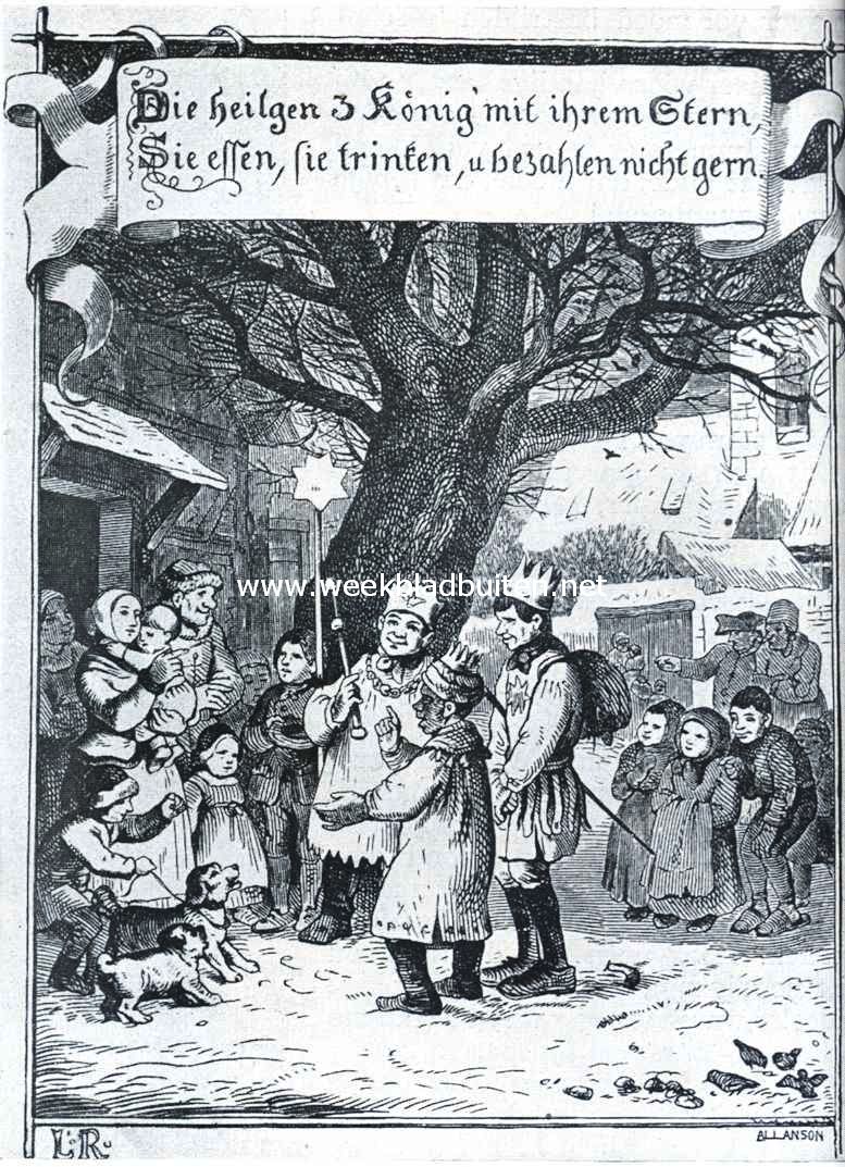 De Drie Koningen. Naar een prent van Ludwig Richter (1848) in 's Rijks prentenkabinet