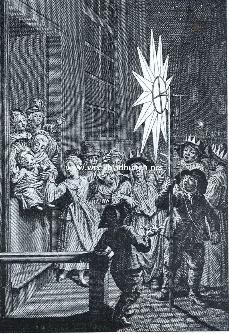 Driekoningen. Kinderen met de ster. Naar een prent van Picart in 's Rijks prentenkabinet