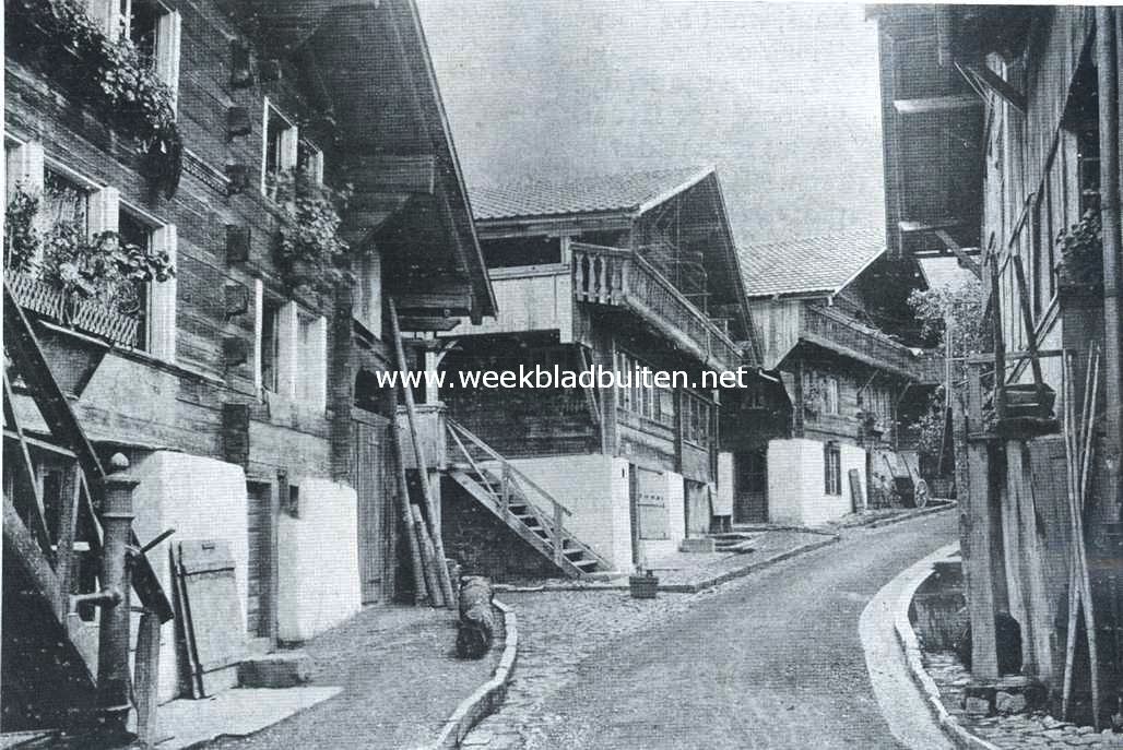 Een typisch Zwitschers dorpsstraatje in Sarnen
