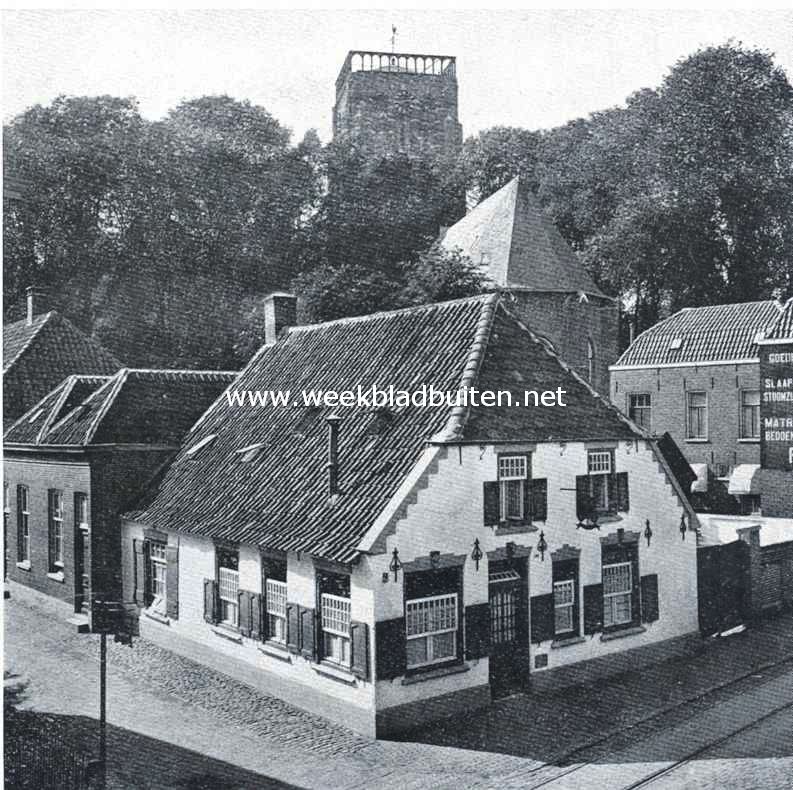 Dorpsgezicht te Vught. Op den voorgrond het huisje 