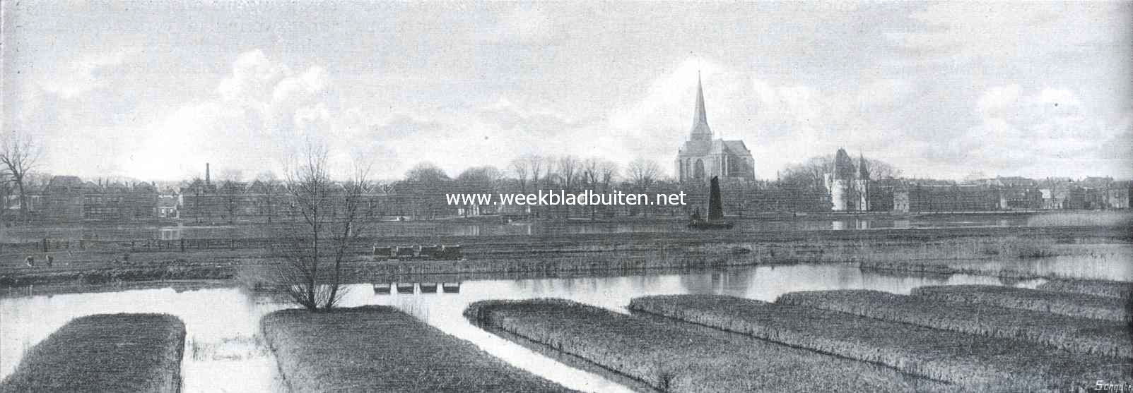Poorten van Kampen. Gezicht op Kampen en de Koornmarktspoort