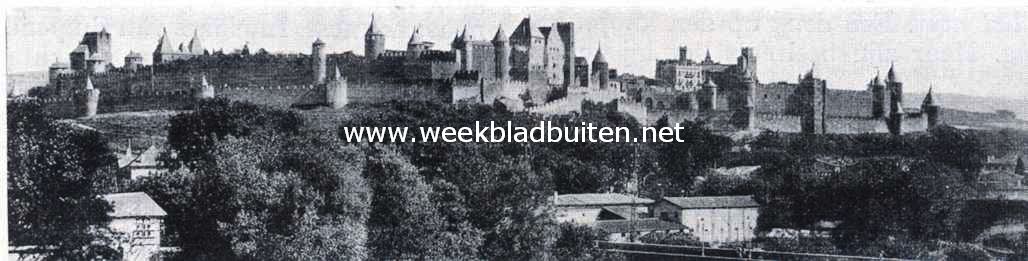 La cit de Carcassonne, gezien van het westen
