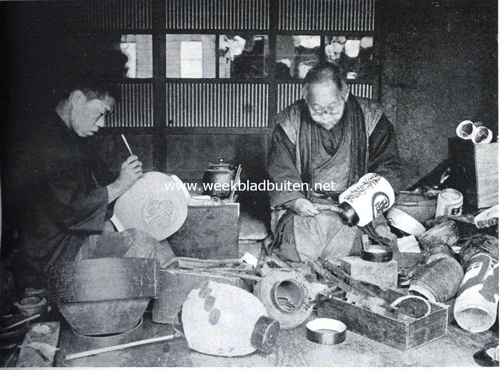 Uit Japan. Lantaarn-makers