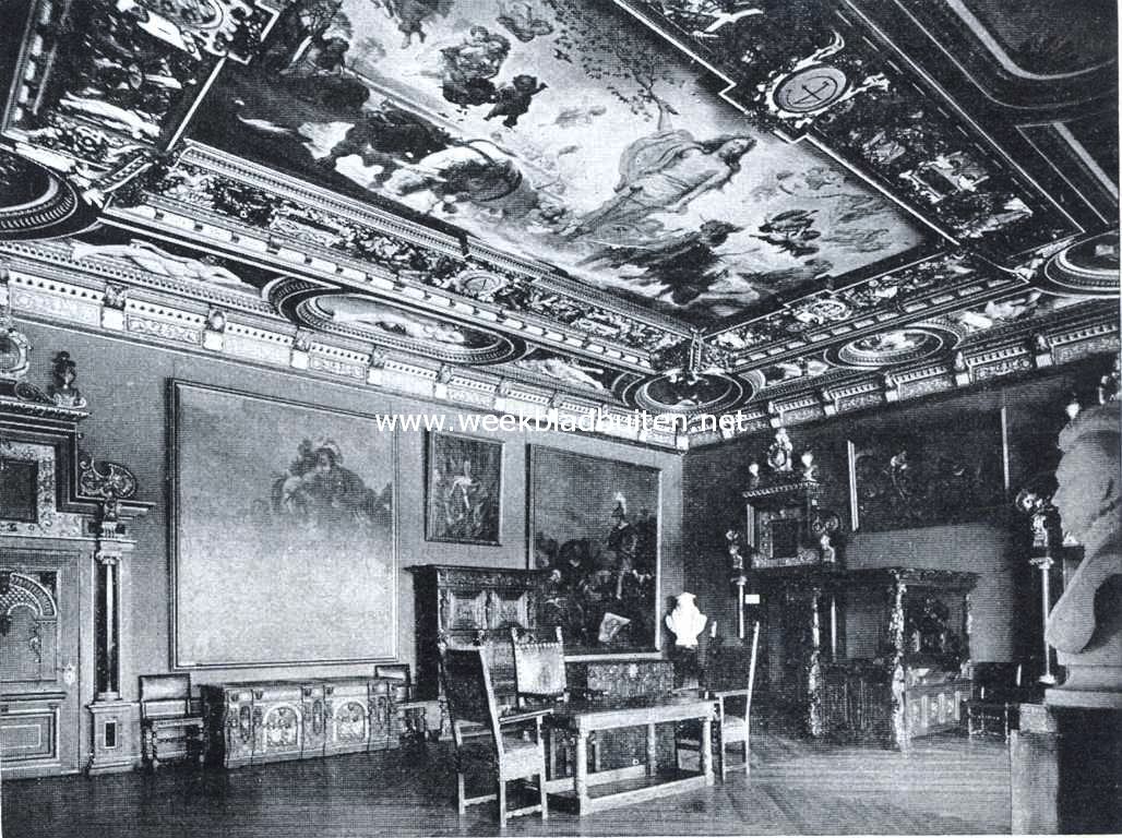 Zaal van de tweede verdieping in het kasteel Frederiksborg
