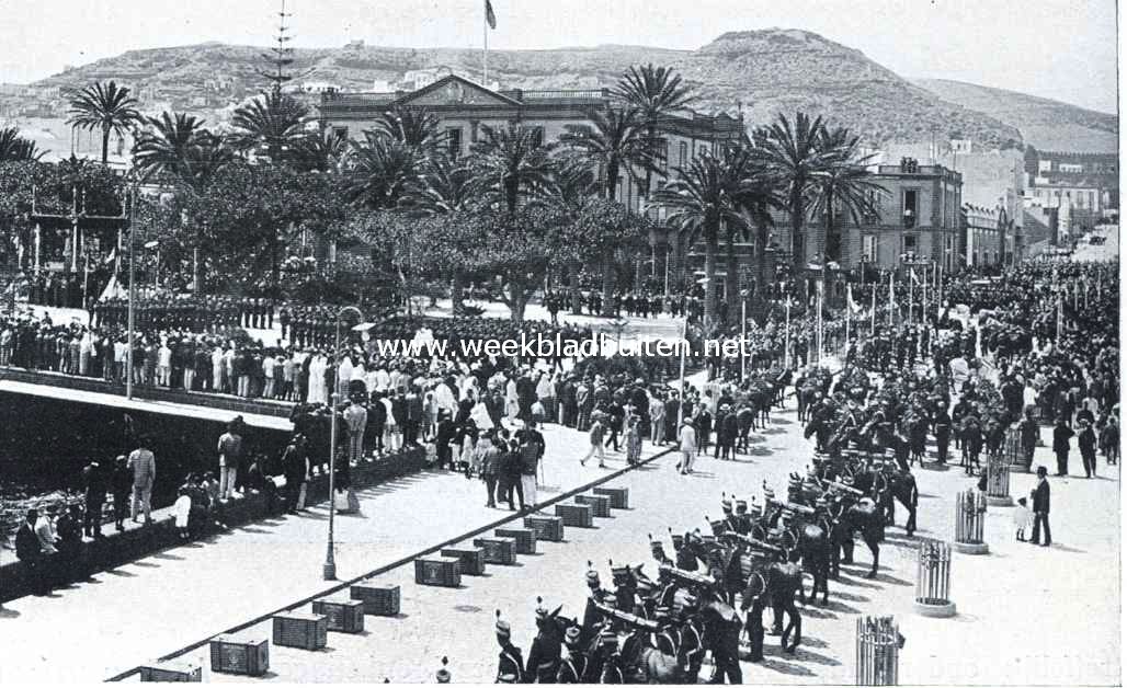 Reisindrukken van de Canarische Eilanden. Parade te Las Palmas