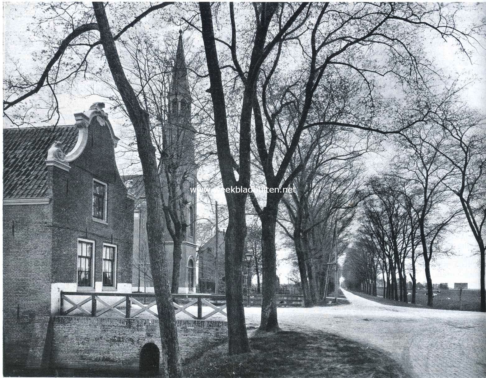 Het middelpunt van de Purmer , met de kerk en de school