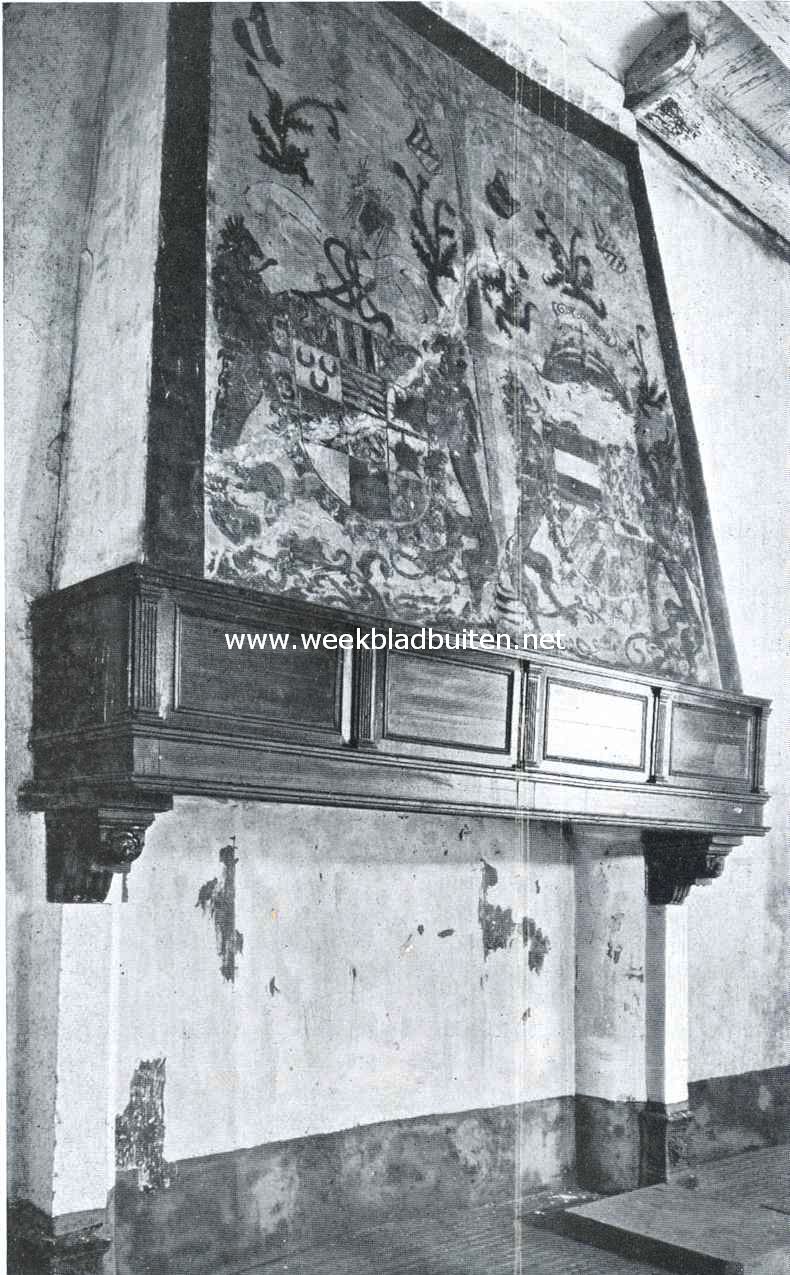 Het Slot Loevestein. Schouw in het vroegere vrouwenvertrek, een tijdlang als kerk gebruikt