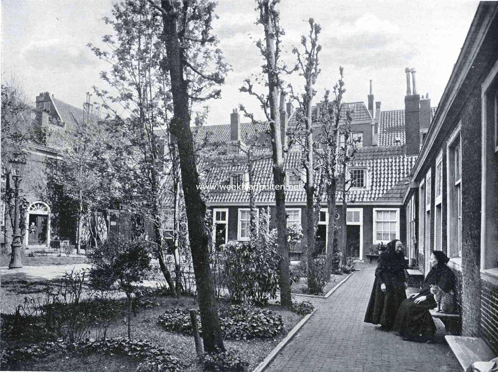 De binnenplaats van het Venetia-hofje te Amsterdam