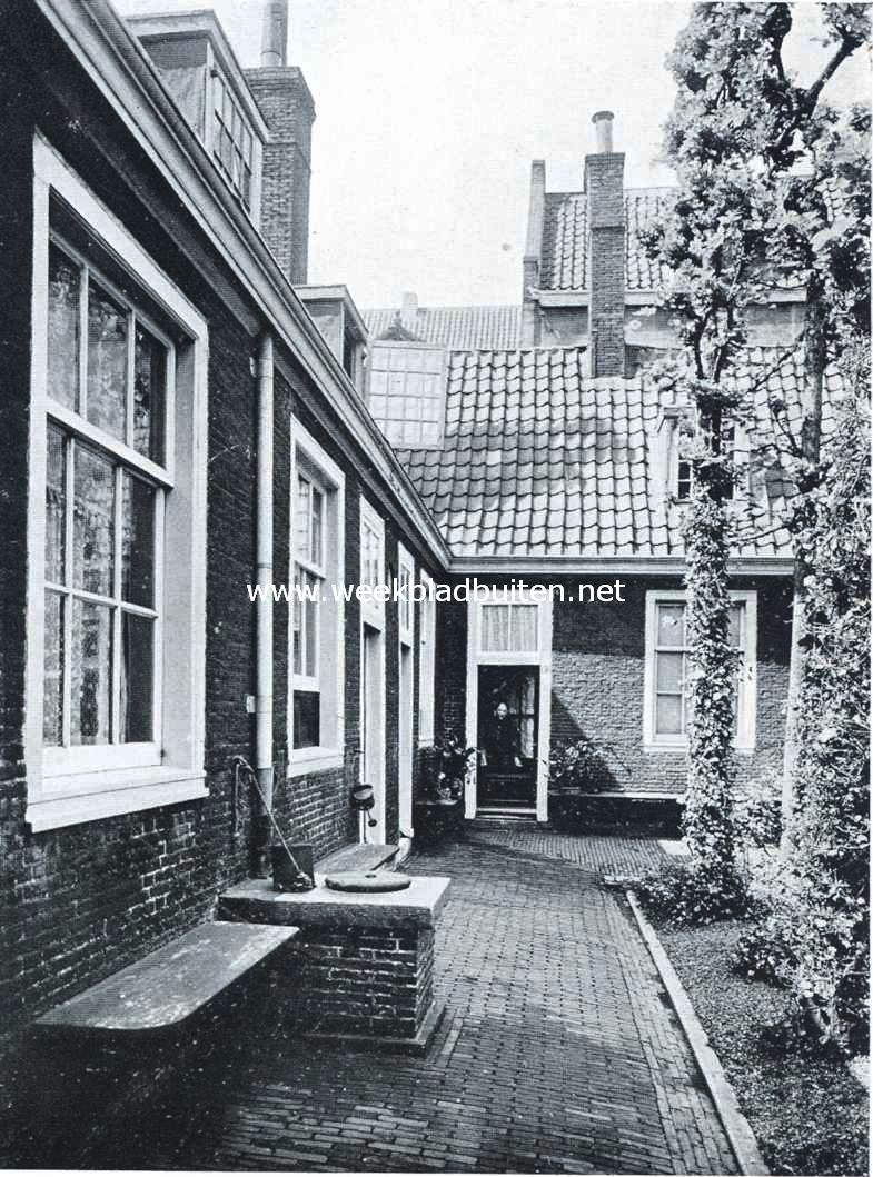 Het Venetia-hofje te Amsterdam. Hoekje van de binnenplaats