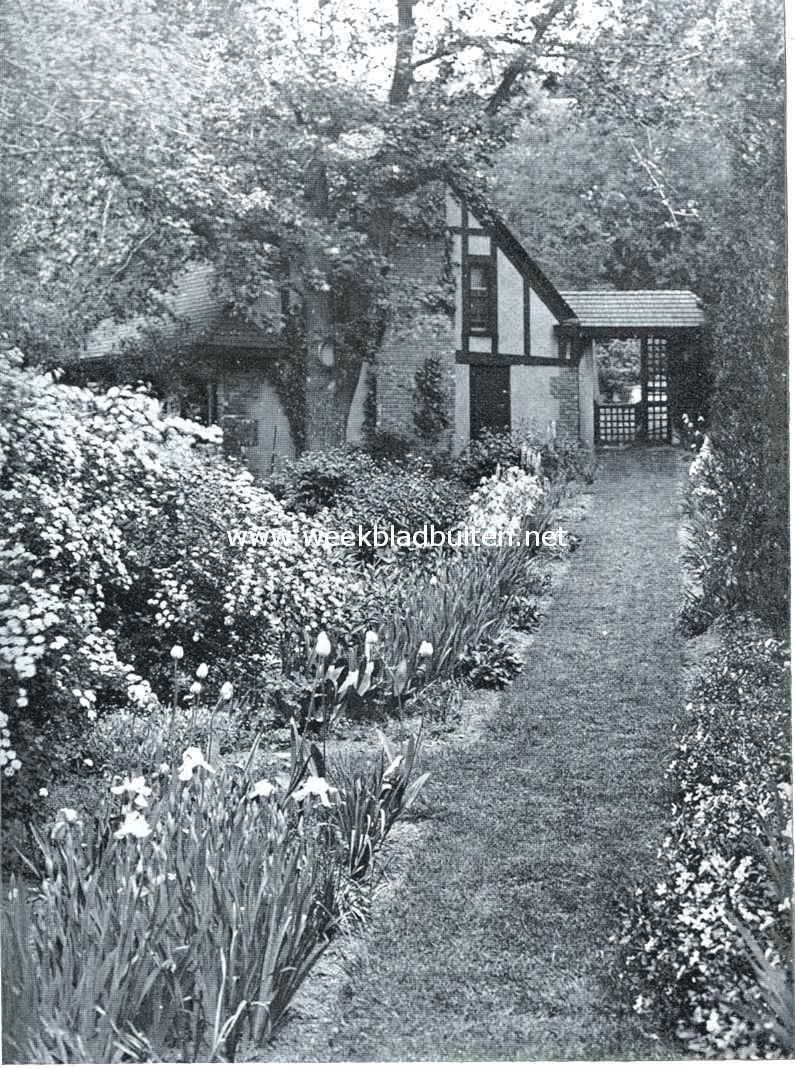 Tuinarchitectuur in Amerika. In den tuin van Mrs. Pomeroy, Englewood, N.J.