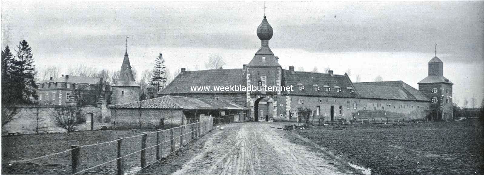 Het kasteel Cortenbach. Overzicht der gebouwen