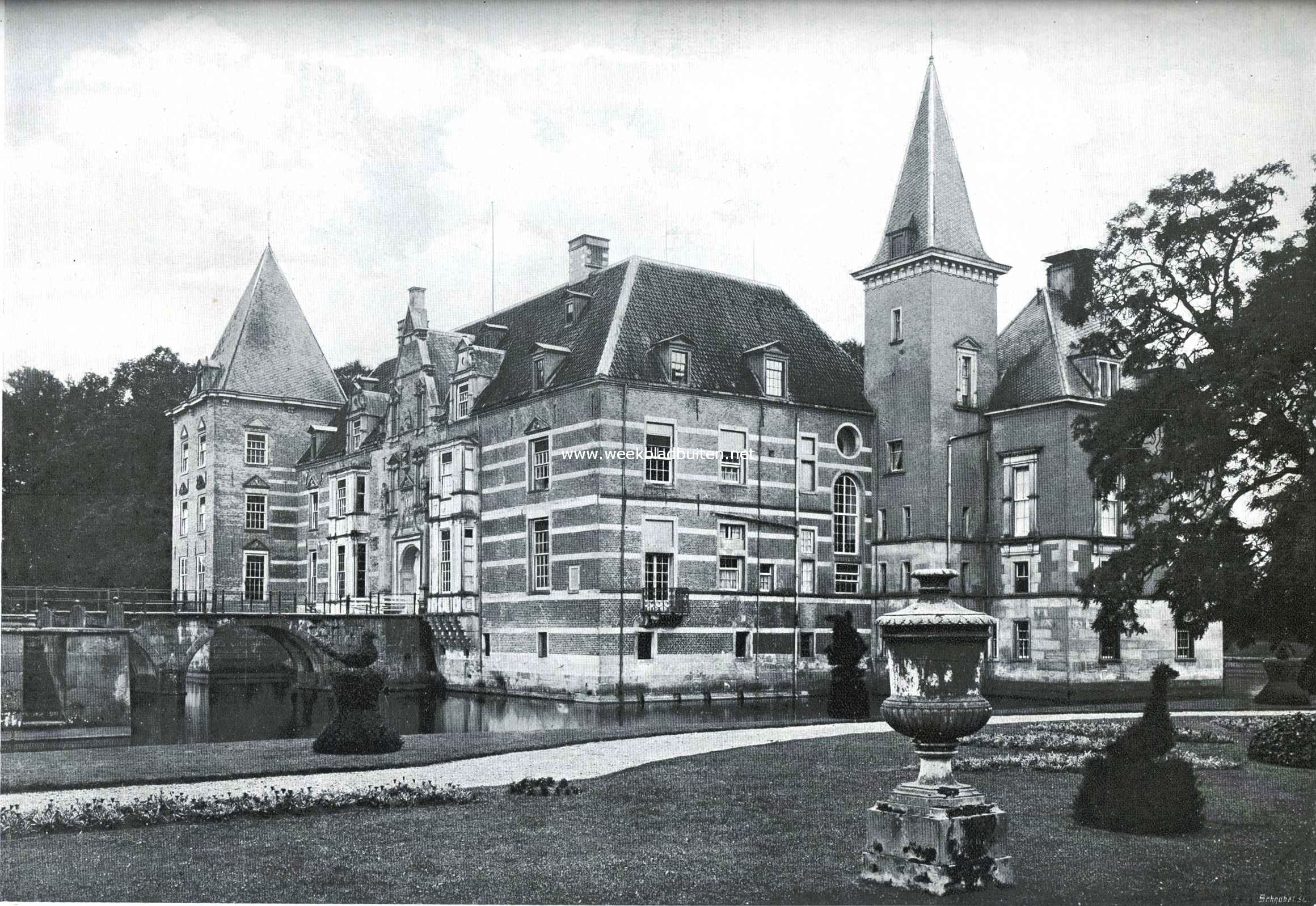 Het kasteel Twickel. Van ter zijde gezien