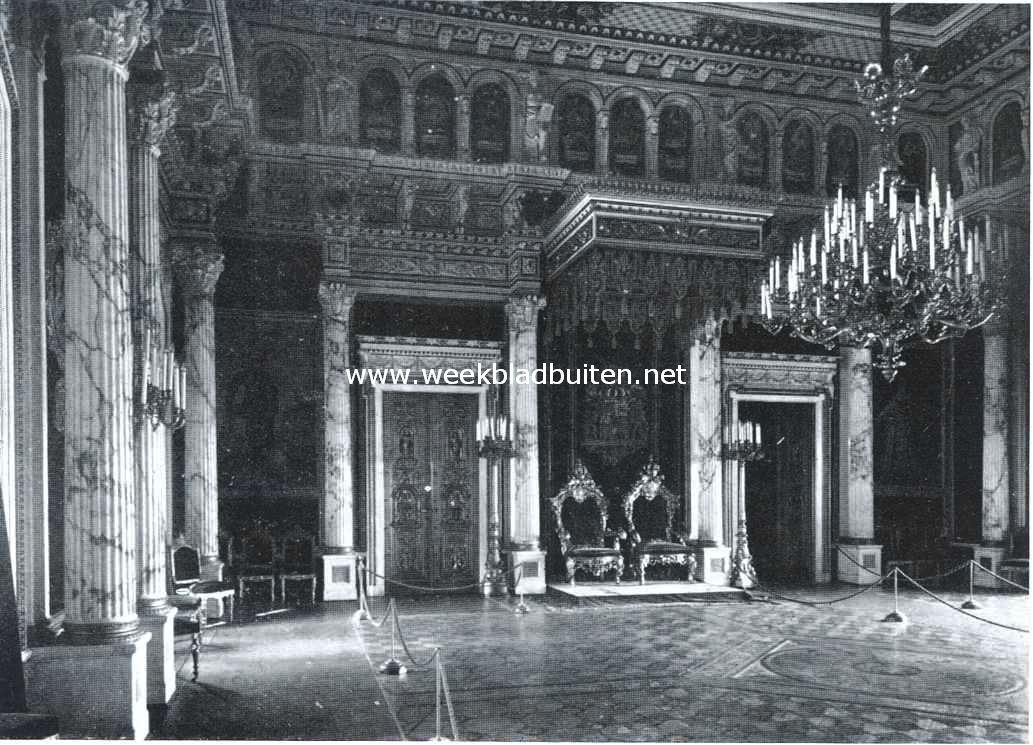 Het slot te Schwerin. De troonzaal