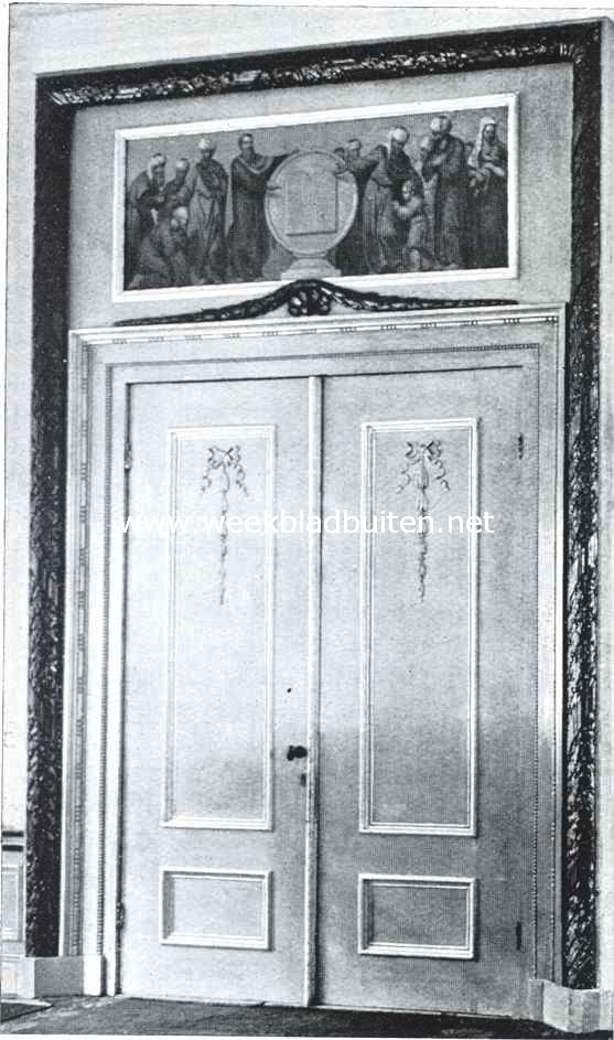 Het Stadhuis te Weesp. Deur in de v.m. schepenkamer