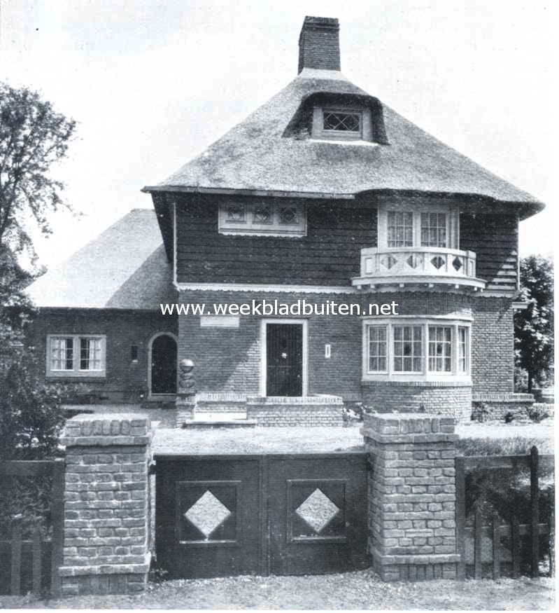 Moderne landhuizen. Huize Goeree. Zijgevel