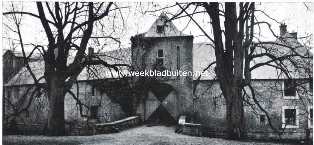 Het kasteel Terworm. De slotpoort