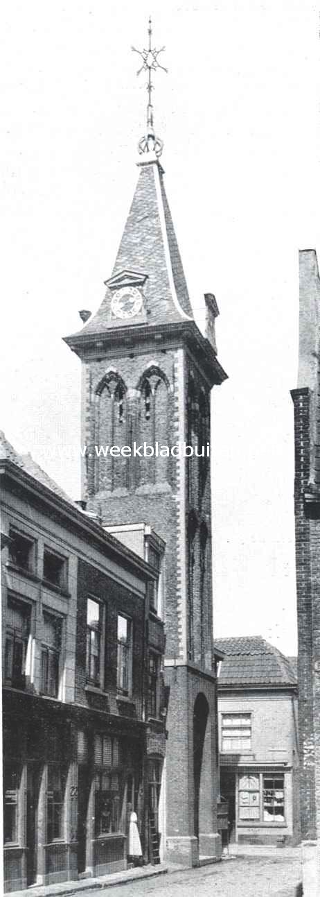 De toren der v.m. St. Barbarbarakapel te Gouda
