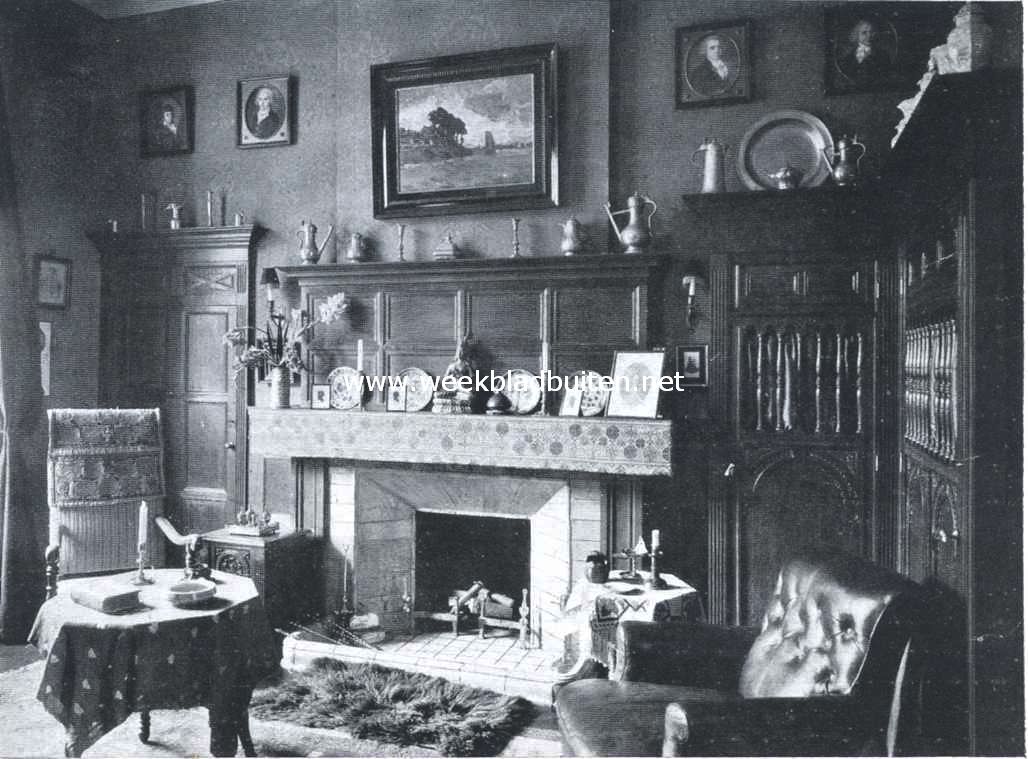 Het huis te Werve, studeerkamer