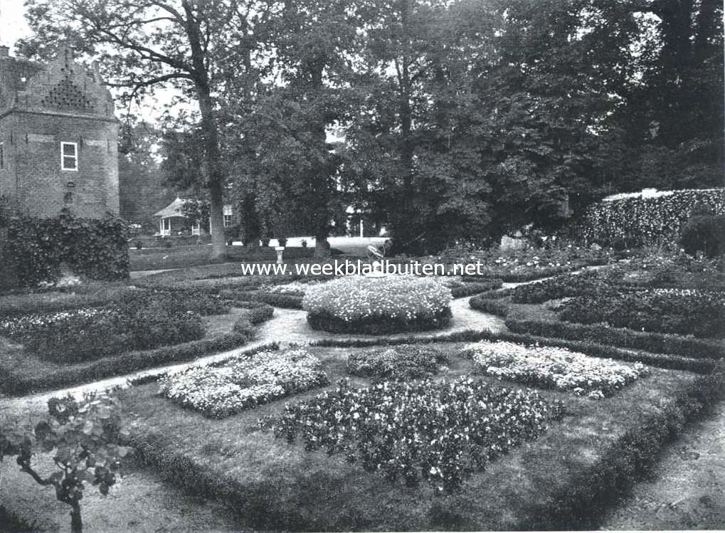 Het huis te Werve. De bloementuin
