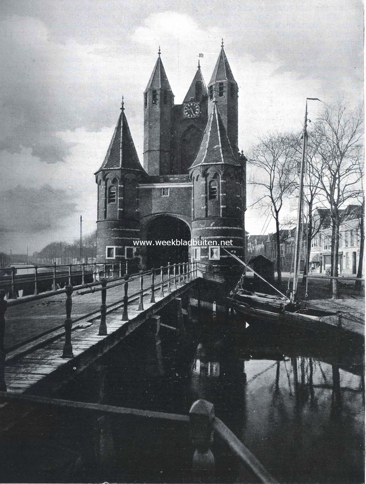 De Spaarwouder- of Amsterdamsche Poort te Haarlem, buitenzijde