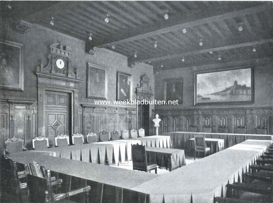 Het Raadhuis te Nijmegen. De raadzaal