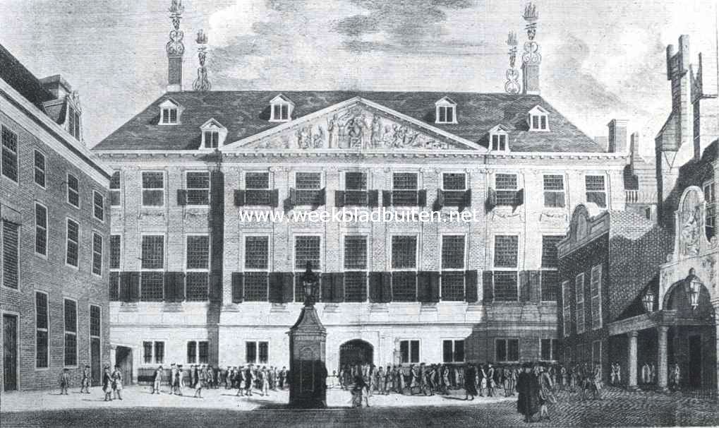 Het Prinsen- of Admiraliteitshof. Het hoofdgebouw in zijn oorspronkelijken toestand