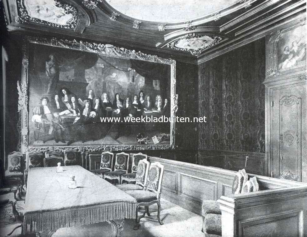 Het Haagsche Raadhuis. De voormalige Schepenzaal (thans trouwzaal)