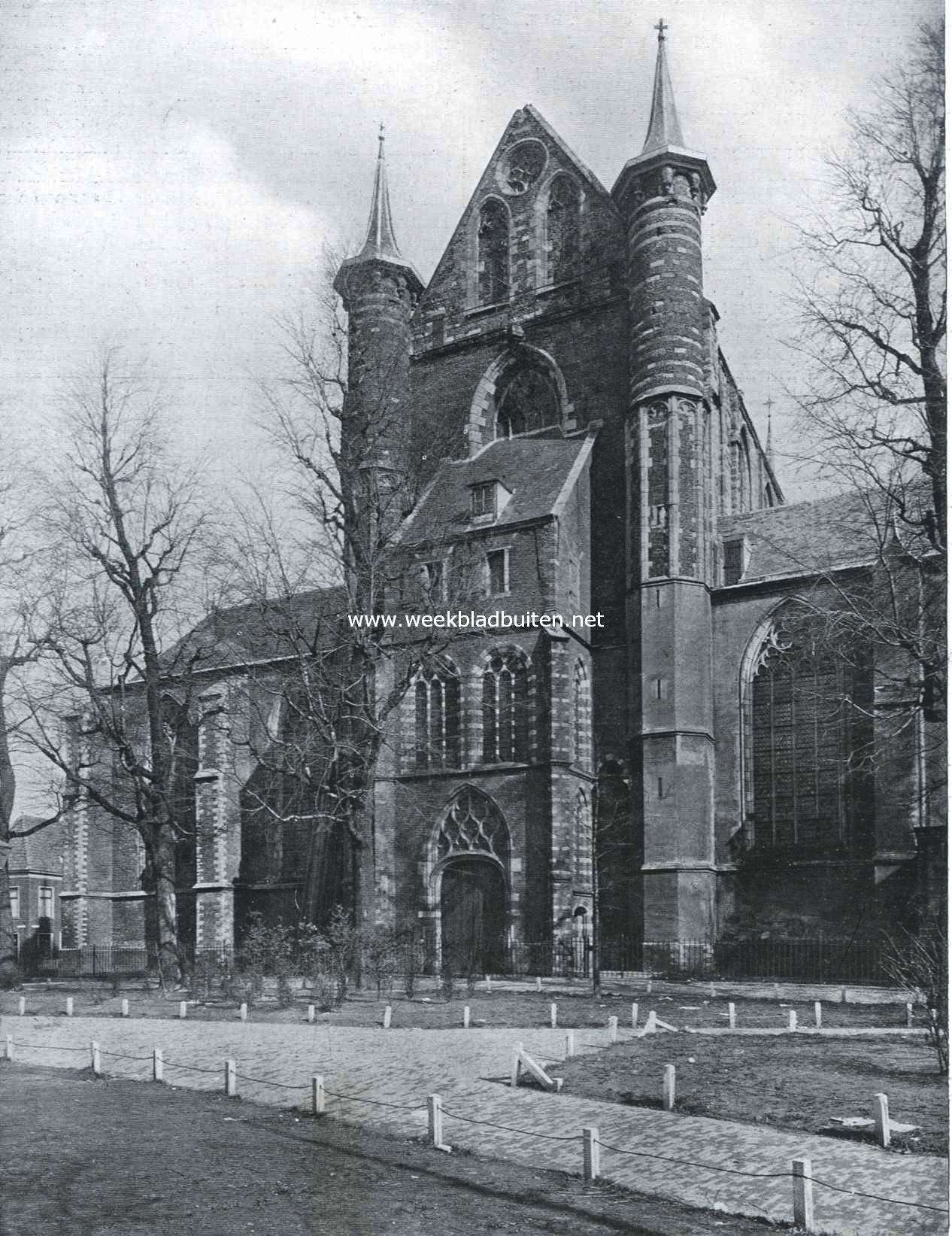 De Pieterskerk te Leiden, gezien van het westen