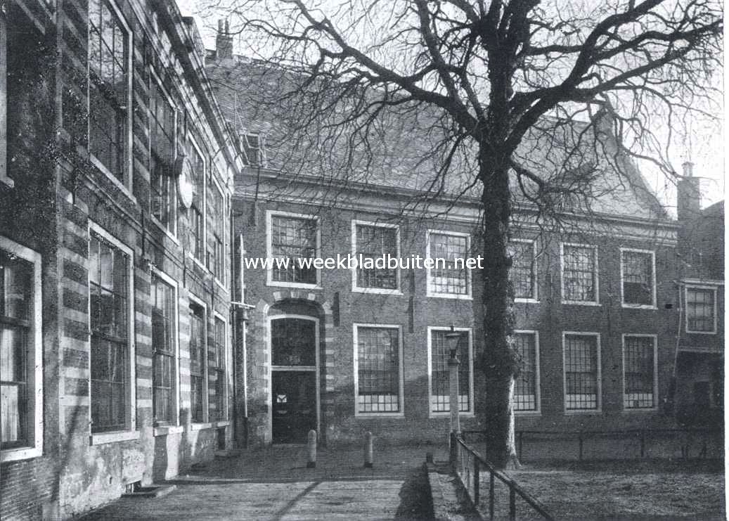 Het gebouw van den St. Jorisdoelen, aan den tuin van het Proveniershuis