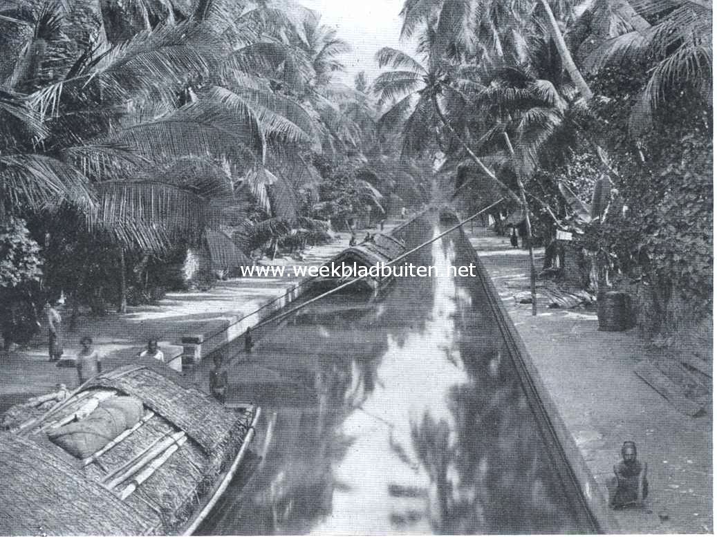 Onze historische kolonisatie. Hollandsch kanaal bij Colombo op Ceylon